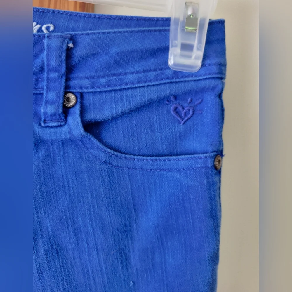 Justice denim jeans crop capri 8 regular 8r